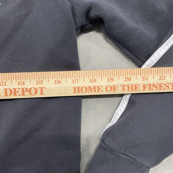 Adidas Sweatshirt Youth Small 8-10 Black 3-Stripes Crewneck Raglan Pullover - Picture 3 of 6